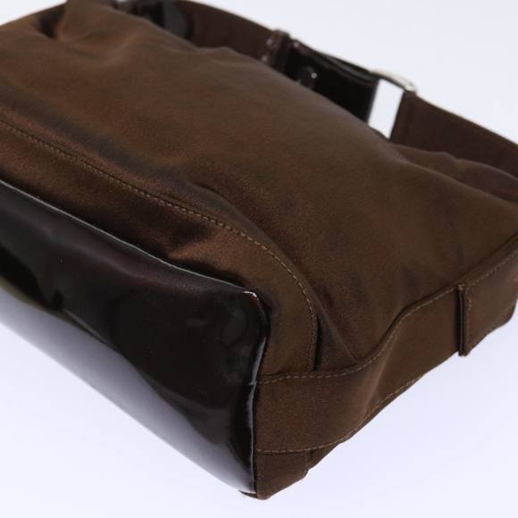 GUCCI Bamboo Hand Bag Nylon Brown Auth bs7822 - Picture 12 of 16